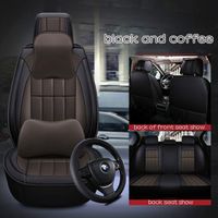 Wholesale Memory foam type four season car mat PU leather car interior accessories full set car seat cover