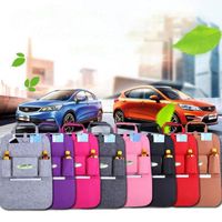 Wholesale Car Storage Bag Universal Back Seat Organizer Box Felt Covers Backseat Holder Multi Pockets Container Stowing Tidying Styling