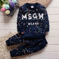 Wholesale 2pcs Toddler Baby Boys Clothes Tracksuits T Shirt Pants Kids Sportswear Clothes Children clothing autumn clothing Years