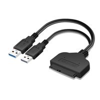 Wholesale SATA Pin to Dual USB Adapter Cable inch SATA Hard Drive Serial Port USB Hard Disk Cable cm