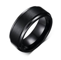 Wholesale Mens Rings BASIC MM Wedding Band Black Pure Tungsten Carbide Engagement Ring for Men Matte Brushed Center Jewelry bague homme