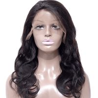 Brazilian Virgin Hair Body Wave Human Hair Lace Front Wigs 130 Density Straight Deep Wave Preplucked Human Hair Wigs For Black Women