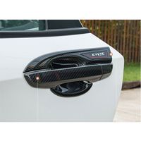 Wholesale 12pcs Carbon Fiber Style Side Door Handle Cover Trim for Honda Civic