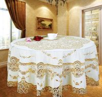 Wholesale European Jacquard Table Cloth Embroidery tablecloth PVC Classical Rectangle Tablecloths For Events Chair Covers Lace Table