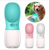 Wholesale DHL Dog water bottle feeding outdoor travel play easy take cat water cup white blue pink pet supplies newest gifts ML