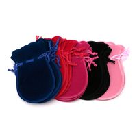 Wholesale 100pcs Small Cosmetic Bag x12cm Gourd Jewelry Bags Fabric Velvet Pouch For Wedding Favors And Gifts Can Custom Logo