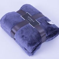 Wholesale Modern Spring Cover Soft Flannel Blanket Pure Color Single Double Bed Office Coral Fleece Blanket for Sofa Color