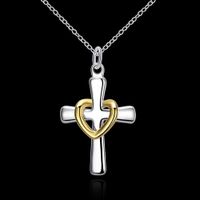 Wholesale Fine Sterling Silver Chain Necklace quot inch Women Men St Thomas Medieval Cross Charm Oxidized Silver Pendant Necklace New Hot P74