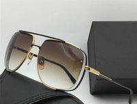 Wholesale Mens MID NIGHT SPECIAL Sunglasses Gold Brown Lens Run way frame Sonnenbrille Sunglasses Eyewear Glasses Fashion New in box