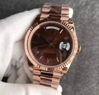 Wholesale 2019 New hot sale K Rose Gold original clasp Mens Watch Day Brown face President Automatic Watches MEN