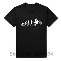 Wholesale Summer Fashion Evolution Motocross T Shirts Men Short Sleeve Cotton T shirt Funny Dirtbike Clothing