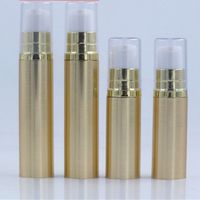 Wholesale 5ml ml Airless Pump Bottle Empty Eye Cream Container Lotion and Gel Dispenser Airless Bottle Clear Gold Silver F1094