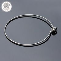 10PCS Ton Argent Fil Métallique Ouvert Bangle Bracelets