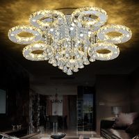 Modern Led Crystal Ceiling Light For Home Living Room Dining Room Restaurant K9 Crystal Chandelier Light Fixture Lighting Ceiling Light Lamp