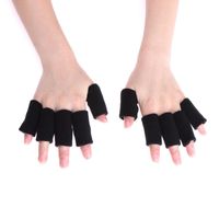 Wholesale 10pcs Sport Finger Splint Guard Bands Bandage Support Wrap Gym Basketball Volleyball Football Fingerstall Sleeve Caps Protector