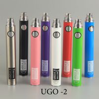 Wholesale hot sales UGO Battery Updated to UGO V Fit for mm Ego series thread atomizers EVOD USB direct charge vs th205 cartridges