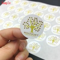 Wholesale 100pcs personalized customize stickers Favor labels for Wedding sticker box Gift tag Invitation Envelope Seal Sticker MM