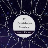 Wholesale Crystal Constellation Pendant Necklaces for Women Ladies Zircon Chain Necklace Jewelry Valentine s Day Birthday Gift for Girlfriend