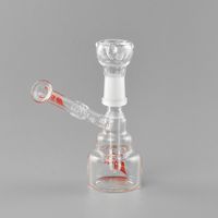 Wholesale Hitman Glass Triple Tier Birthday Cake Sidecar Rig inches Glass Bong Dab Rigs Mini Water Pipes with mm Male Joint