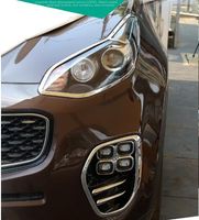 Wholesale High quality ABS chrome car headlamp decoration frame cover taillight cover fog lamp decoration cover for Kia Sportage KX5