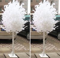 Wholesale 1 M feet Height White Ginkgo Biloba maidenhair tree Plastic Roman Columns Road Cited For wedding Party Event Decoration Props