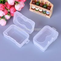 Wholesale Transparent Portable Plastic Contact Lens Case for Travel Mini Storage Box Contact Lenses Box F1130