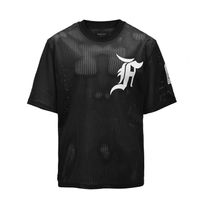 Wholesale oversize mesh Short Sleeve man Tshirt T Sports T Shirts Plus Size Black Street Mens Tops