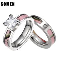 Wholesale Pink Camo Wedding Rings For Resale Group Buy Cheap