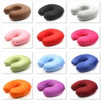 Wholesale Memory Foam U Shape Pillow Pillow Neck Support Head Rest Outdoor For Camp Travel Airplane Office Car Cushion NNA408