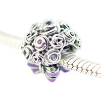 Wholesale Celebration Bouquet Charms S925 silver fits for DIY style bracelet NLC H8
