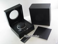 Wholesale New Black Wooden Glass Sunroo Wooden Watch Box Original Mens Womens Watch Box With Certificate Card Gift Paper Bag HUBBOX Puretime