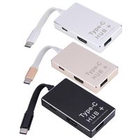 Wholesale Freeshipping Type C to K H DM I PD Charge HUB Adapter USB C Converter S D T F C ard Reader For Macbook