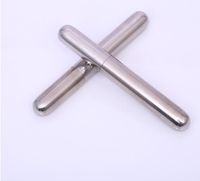 Wholesale DHL Wholesales High Quality Stainless Steel Cigar Holder Tube Pipe Travel Carry Case Holder SN1474