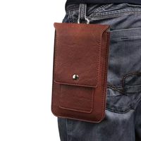 Wholesale For Most Phone Universal Phone Case Hip Belt Clip Cover Dual Pouch Credit Card bag Holster Flip PU Leather Waist Purse quot Businiss