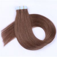 Wholesale Tape In Human Hair Extensions pieces g Brazilian Straight Human virgin Hair Color Skin Weft Tape remy Hair extensions