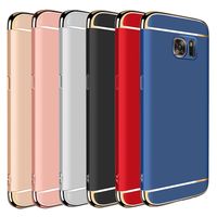 Wholesale 3 in Plating Electroplating Hard PC Cover Matte Case For Samsung Galaxy S10 E G S9 S8 Plus Note A10 A20 A40 A50 A60 A70 M10 M20 M30