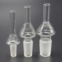 Wholesale Dab Straw Glass Tip Glass Mouthpiece mm mm mm Joint Glass Water Bong Pipe kit Accessories VS Quartz Tip