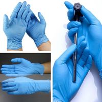 Wholesale New Disposable Nitrile latex gloves kinds of specifications optional Anti skid anti acid gloves B grade rubber glove Cleaning Gloves I180