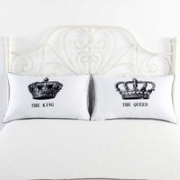 Wholesale New Listing Body Pillow case Mr And Mrs Romantic King Queen Couple cotton Decorative Pillow Cover Valentine S Day Gift Piece One Pair