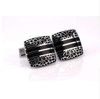 Wholesale WN r men s laser engraving of classical style of shirt cuff links cufflinks jewelry high quality