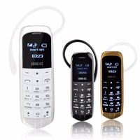 Wholesale J8 Bluetooth Dialer Mini Mobile Phone inch with Hands Free Support FM Radio Micro SIM Card GSM Network With Package