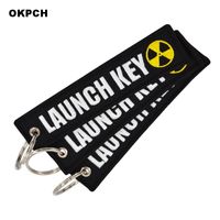 Wholesale Launch Key Chain Bijoux Keychain for Motorcycles and Cars Scooters Tag Embroidery Key Fobs