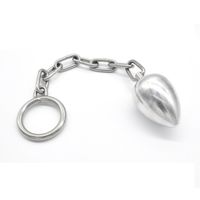 Wholesale Heavy Metal Stainless Steel Anal Plug Butt Bead Adult Bdsm Game Bondage Slave Anus Sex Toy For Unisex Chastity Device