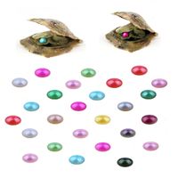Wholesale 6 MM Beautiful Natural Akoya Saltwater Oyster Pearls Round Colorful Nice Vacuum Packaging farm supply high quality