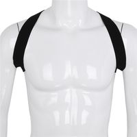 Wholesale iEFiEL Mens Lingrie X Shape Back Elastic Shoulder Body Chest Harness Belt Bondage Muscle Harness Costume Belt Nightclub Strap