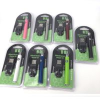 Wholesale battery mah Lo preheat click on off slim VV batteries vape pen battery and USB charger kit For extract oil vaporizer
