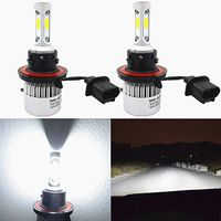 H7 LED 7600LM 72W 6000K Kaltweiß Paar Lampe Auto Motorrad Cob C6 12V 24V