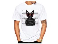 Wholesale Brand designer Men Women Summer D Cute Cat Dog short sleeve Tops Tees Print Animal T shirt Tshirts