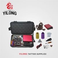 Wholesale Professional Complete Tattoo Machine Kit Power Supply Machine Guns Shader Liner Tattoo Machine Set
