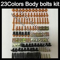 Wholesale Fairing bolts full screw kit For KAWASAKI NINJA ZX6R ZX R R ZX R Body Nuts screws nut bolt kit Colors